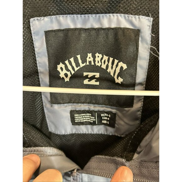 Billabong Men’s Indy Slate Blue Full-Zip Hooded Windbreaker Jacket S NWT Outdoor - Picture 3 of 7